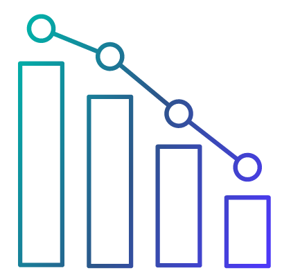 Icon of graph showing ROI